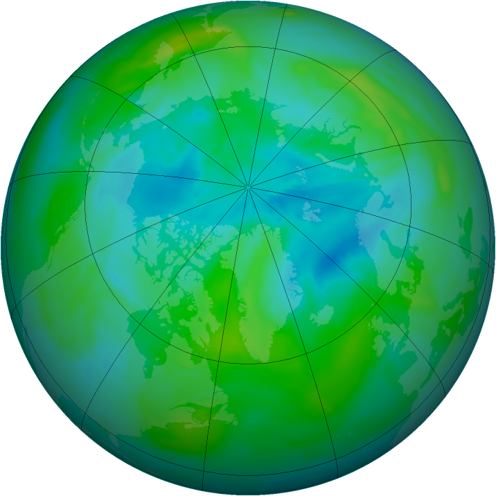 Arctic ozone map for 10 September 2010